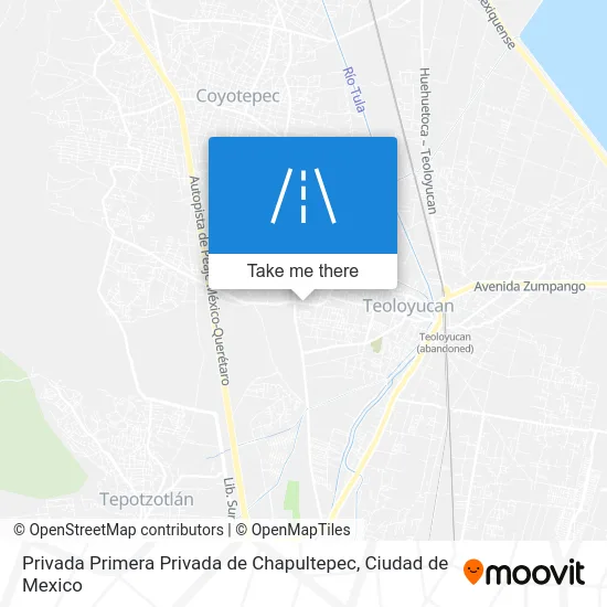 Privada Primera Privada de Chapultepec map