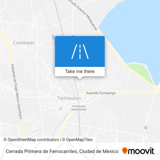 Cerrada Primera de Ferrocarriles map