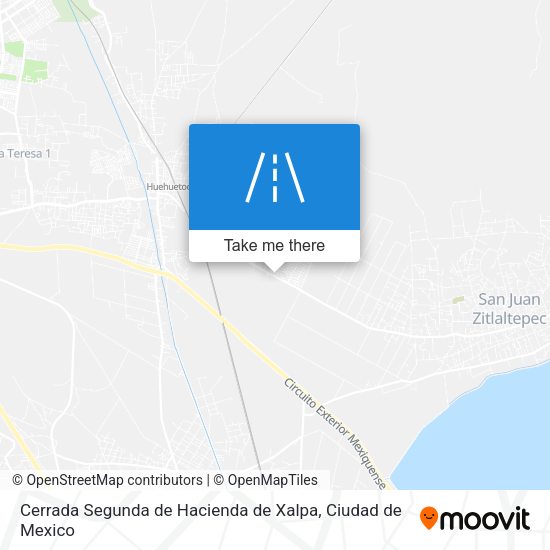 Cerrada Segunda de Hacienda de Xalpa map