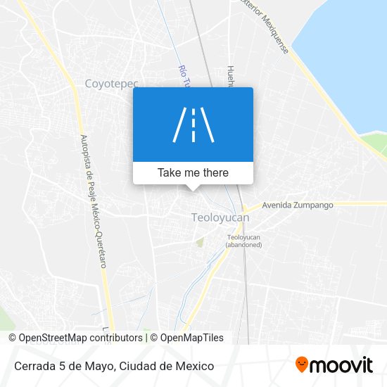 Mapa de Cerrada 5 de Mayo