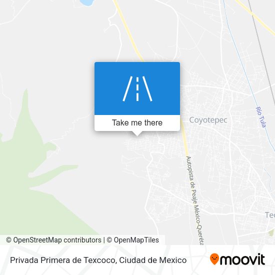 Mapa de Privada Primera de Texcoco