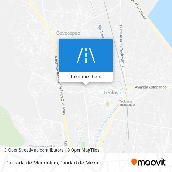 Cerrada de Magnolias map