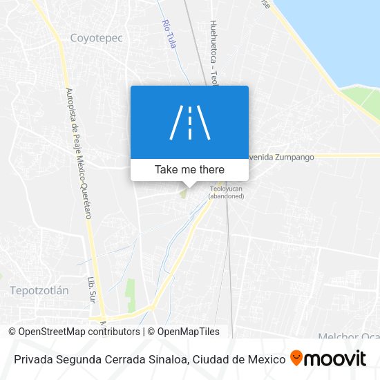 Privada Segunda Cerrada Sinaloa map
