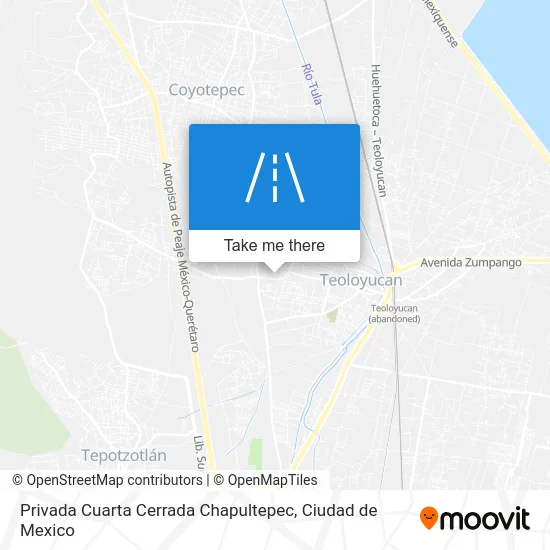 Privada Cuarta Cerrada Chapultepec map