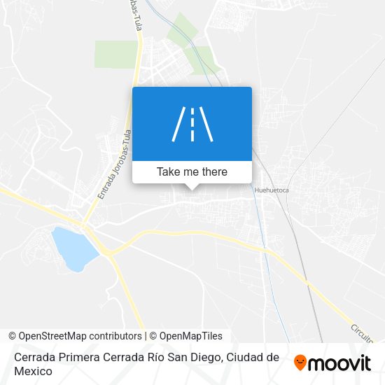 Mapa de Cerrada Primera Cerrada Río San Diego
