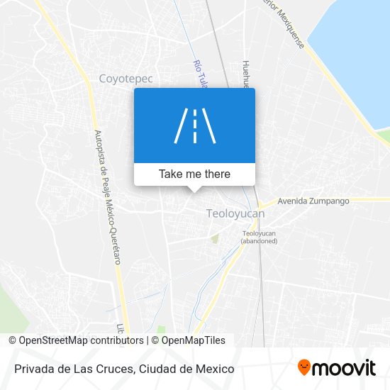 Privada de Las Cruces map