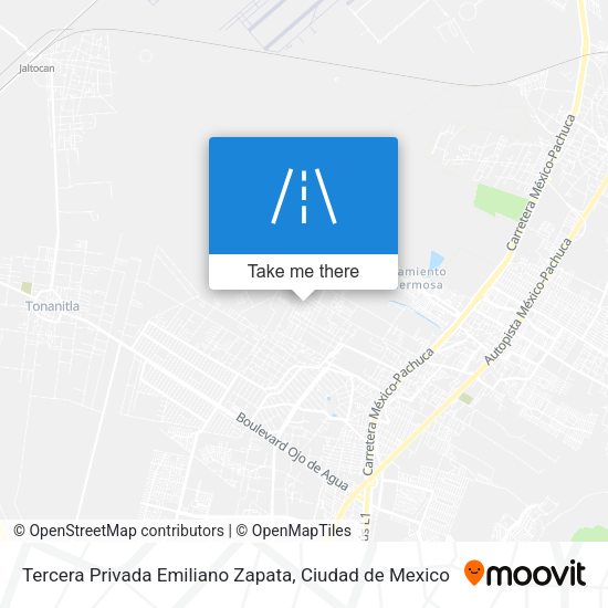 Mapa de Tercera Privada Emiliano Zapata