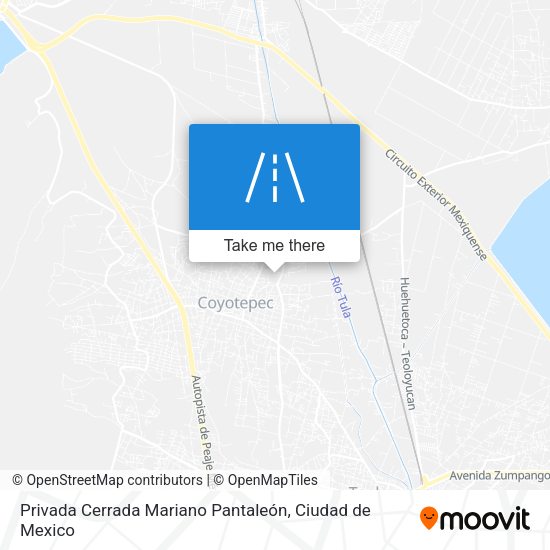 Privada Cerrada Mariano Pantaleón map