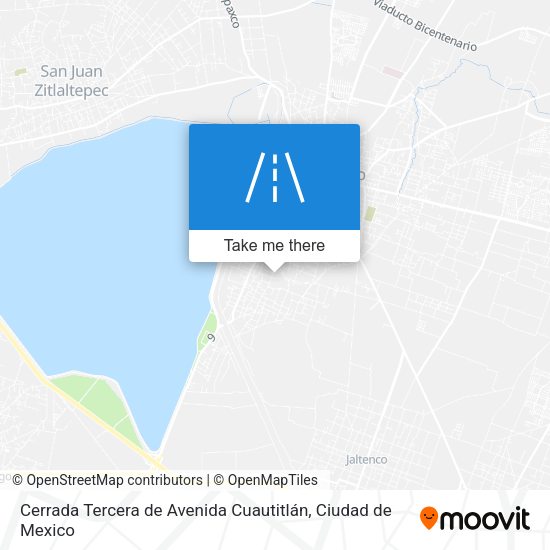 Mapa de Cerrada Tercera de Avenida Cuautitlán