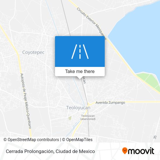 Cerrada Prolongación map