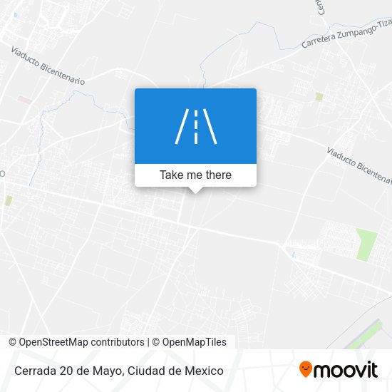 Cerrada 20 de Mayo map