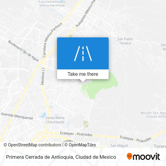 Mapa de Primera Cerrada de Antioquia
