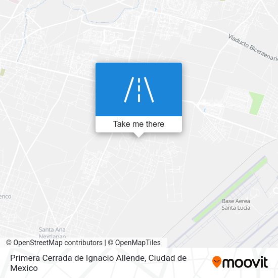 Primera Cerrada de Ignacio Allende map
