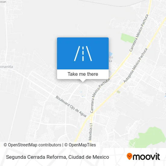 Segunda Cerrada Reforma map