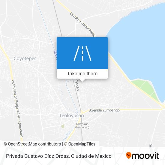 Mapa de Privada Gustavo Díaz Ordaz