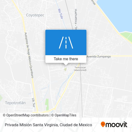 Privada Misión Santa Virginia map