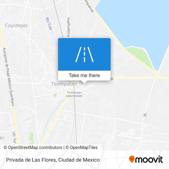 Mapa de Privada de Las Flores