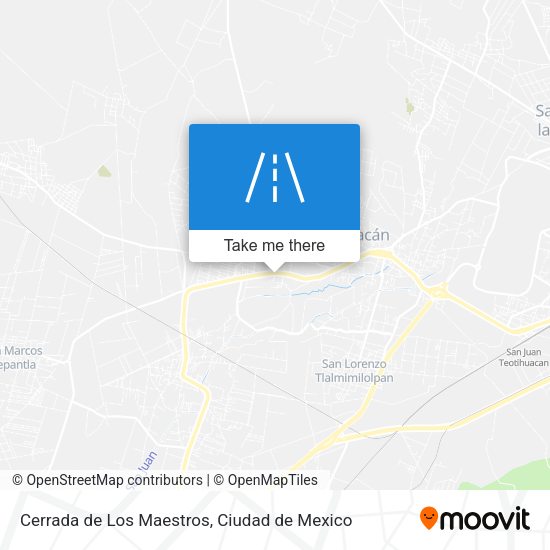 Cerrada de Los Maestros map