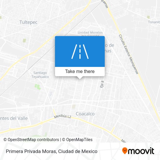 Mapa de Primera Privada Moras