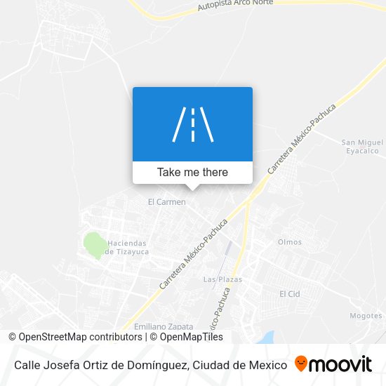 Calle Josefa Ortiz de Domínguez map