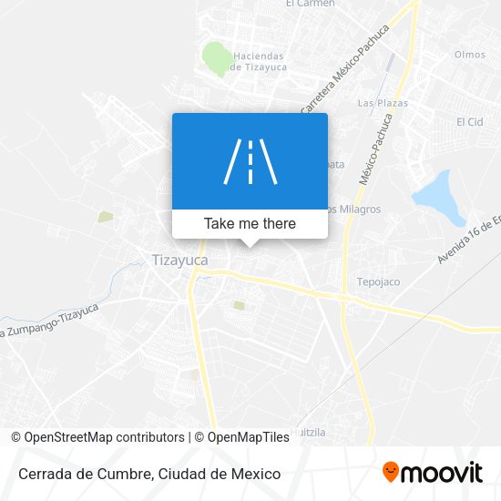 Cerrada de Cumbre map