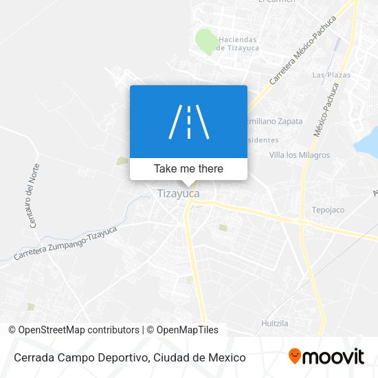 Cerrada Campo Deportivo map