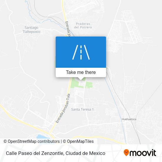Mapa de Calle Paseo del Zenzontle