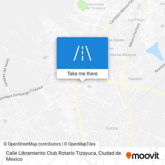 Mapa de Calle Libramiento Club Rotario Tizayuca