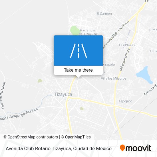 Avenida Club Rotario Tizayuca map