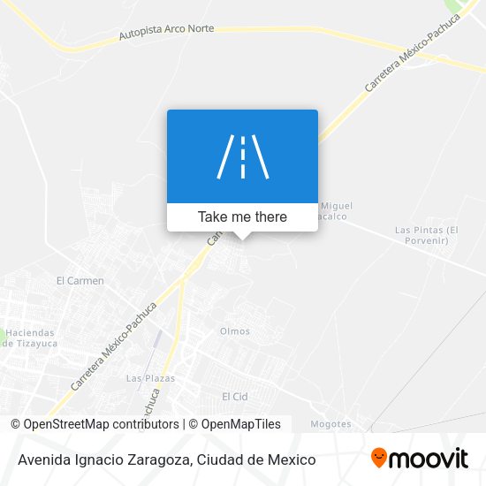 Avenida Ignacio Zaragoza map