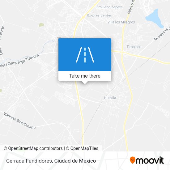 Cerrada Fundidores map