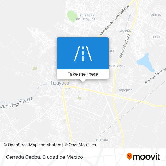 Cerrada Caoba map