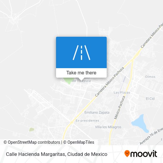 Mapa de Calle Hacienda Margaritas