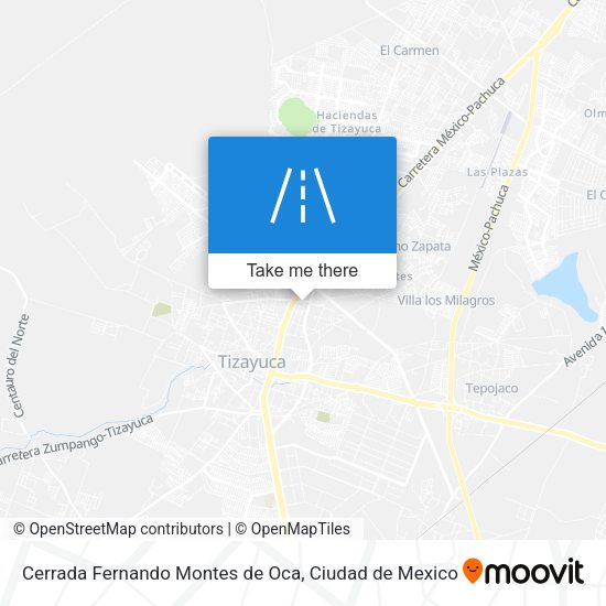 Cerrada Fernando Montes de Oca map
