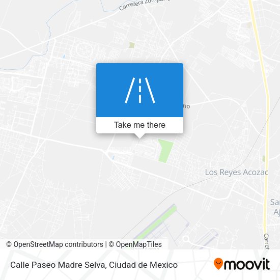 Mapa de Calle Paseo Madre Selva
