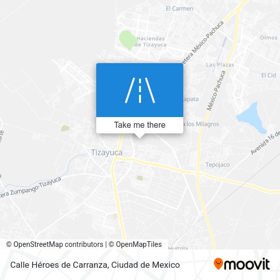 Mapa de Calle Héroes de Carranza