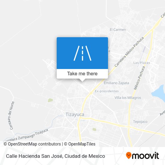Mapa de Calle Hacienda San José