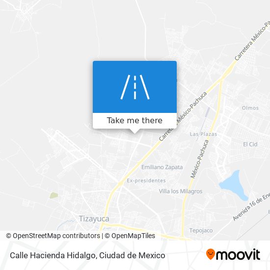 Calle Hacienda Hidalgo map