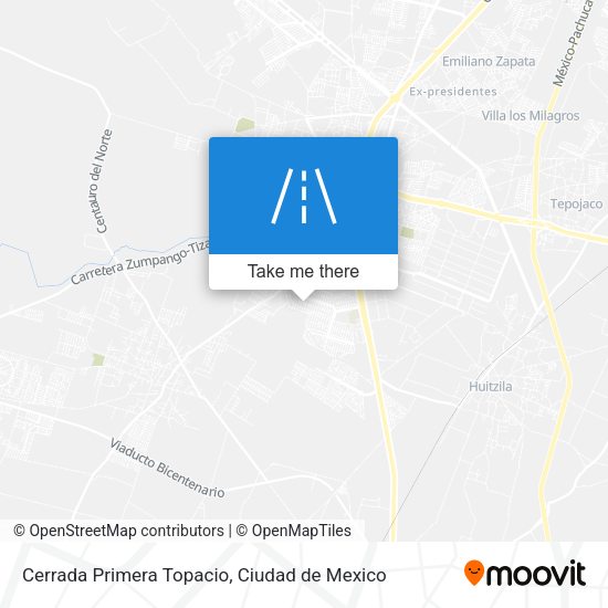 Mapa de Cerrada Primera Topacio