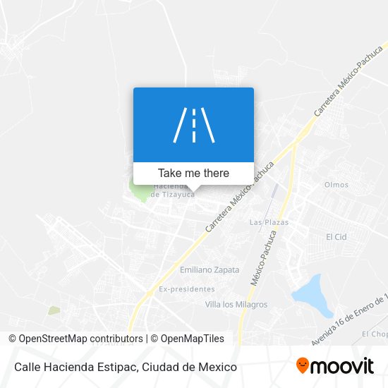 Mapa de Calle Hacienda Estipac