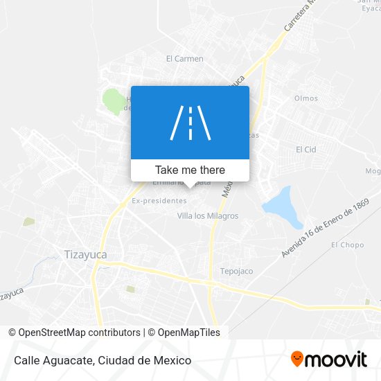 Mapa de Calle Aguacate