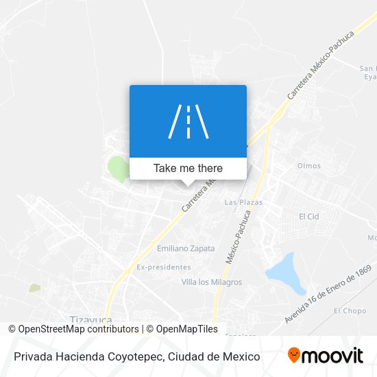 Privada Hacienda Coyotepec map