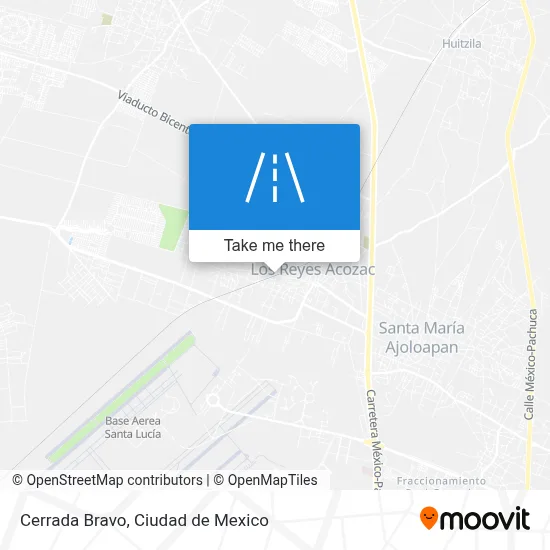 Cerrada Bravo map