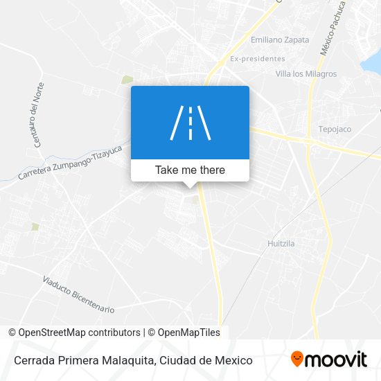 Mapa de Cerrada Primera Malaquita