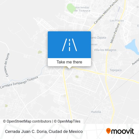 Mapa de Cerrada Juan C. Doria