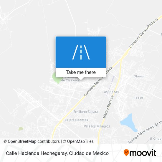 Mapa de Calle Hacienda Hechegaray