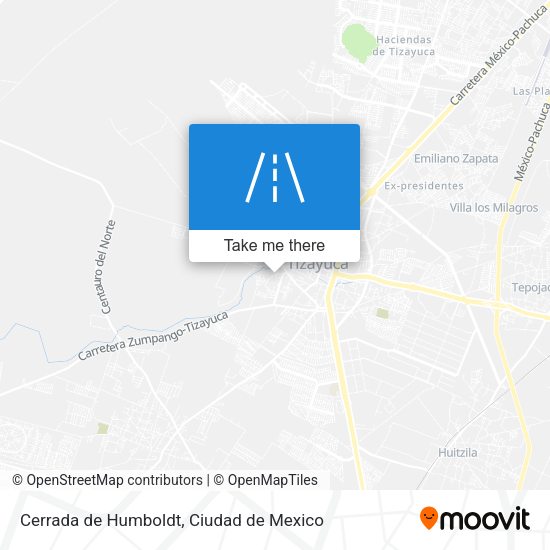Mapa de Cerrada de Humboldt
