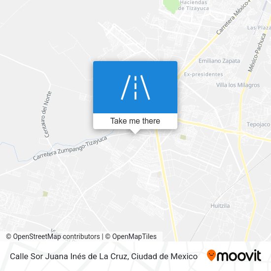 Calle Sor Juana Inés de La Cruz map