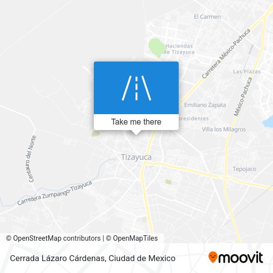 Mapa de Cerrada Lázaro Cárdenas