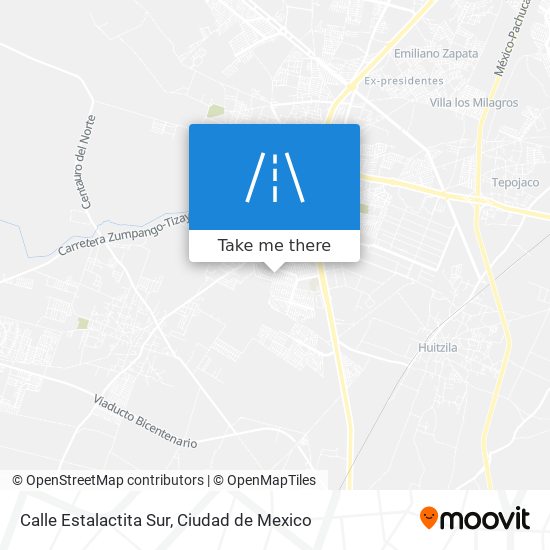 Mapa de Calle Estalactita Sur